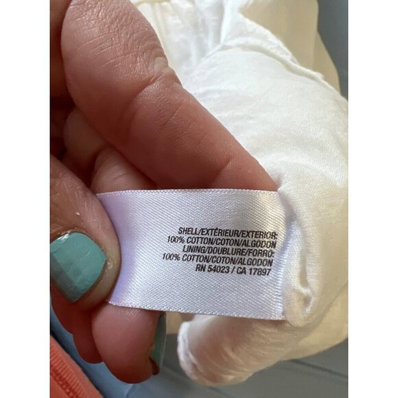 Old Navy Beachy Sundress Large Lattice Detail Event White Graduation Resort - Picture 9 of 10